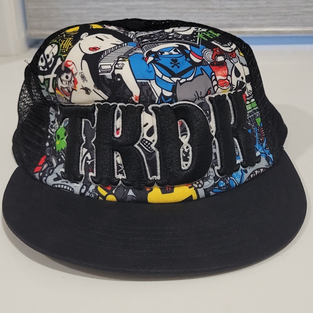 tokidoki Black Multicolor Graphic Hat